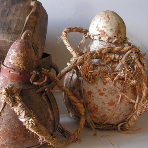 GOURD, Water Storage w Lid Assorted